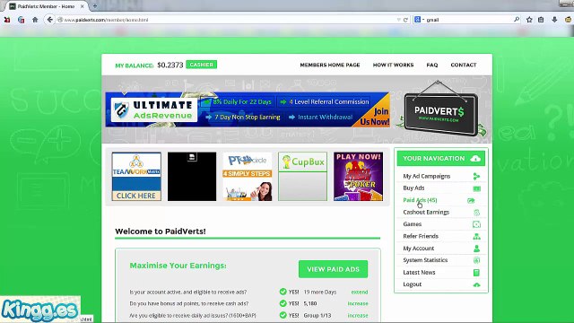 Guia paidverts - Gana dinero viendo anuncios