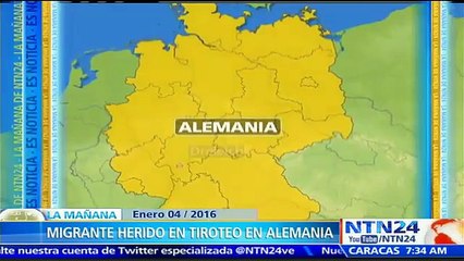 Refugiado resulta herido tras recibir disparo de un desconocido en un albergue de Alemania