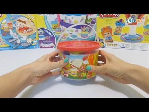 ✔ Play Doh Picnic Bucket Playset Cookies, Sandwich, & Fruit! How to Make Sandwich with Play-Doh. ✔
