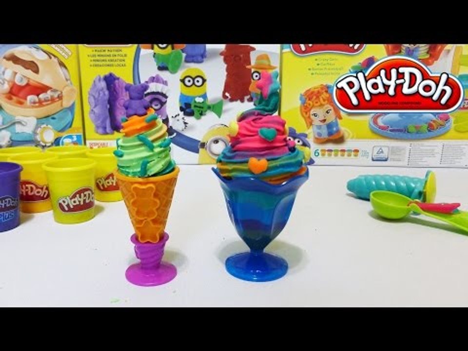 ✔ How To Make Play Doh Ice Cream. Cooking - Game for chidren. Food Kids Fun Toys. Delicious!