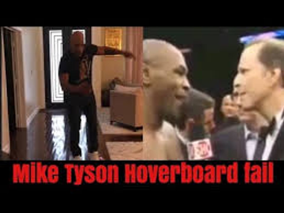 Mike Tyson falls off his hover board New full Video 2016
