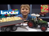 ✔ BRUDER Трактор с прицепом. Распаковка машинки от Игорька. Видео для детей / Cars for Boys ✔