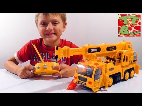 ✔ Машинки - Подъемный Кран. Игрушки для детей. Сюрпризы от Игорька. Игры для мальчиков. Crane Toys