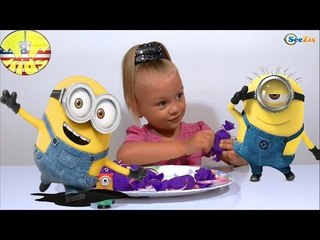 ✔ Minions. Yaroslava unboxing candy with a surprise / Toy for kids / Video for children ✔