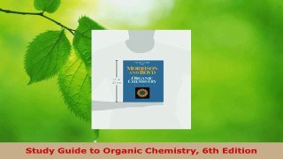 Download  Study Guide to Organic Chemistry 6th Edition PDF Online