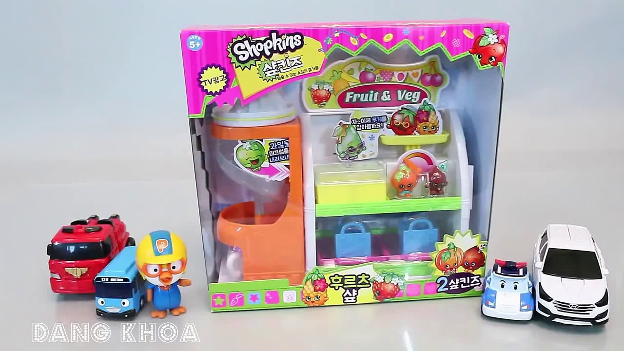 Đồ chơi Shopkins cho bé chơi trò chơi đồ hàng tập bán trái cây