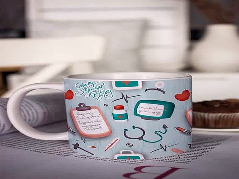 Наконец-то!Купил подарок на день рождения - Кружка с вашим текстом Врачам в г. Санкт-Петербург