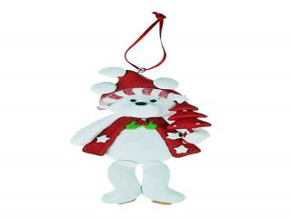 Незаменимый подарок на именины - Украшение новогоднее Белый мишка в г. Саратов