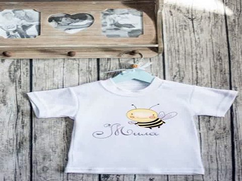Купил отличный подарок на день рождения - Футболка детская с вашим текстом Пчелка в г. Пенза