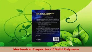 PDF Download  Mechanical Properties of Solid Polymers Read Online