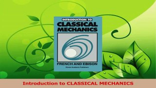 PDF Download  Introduction to CLASSICAL MECHANICS PDF Full Ebook