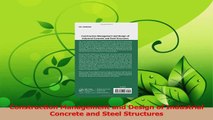 PDF Download  Construction Management and Design of Industrial Concrete and Steel Structures Read Online