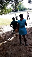 guy in wheelchair knocks out a trouble maker