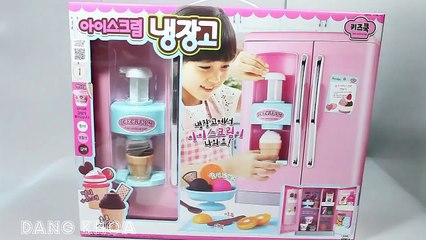 Đồ chơi tủ lạnh làm kem bằng đất sét Play doh rất nhanh cho các bé xem