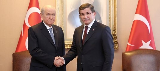 Davutoğlu ile Bahçeli bir araya geldi