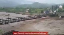 آزاد کشمیر کے علاقہ تتاپانی میں دریاے پونچھ کا خوفناک منظر