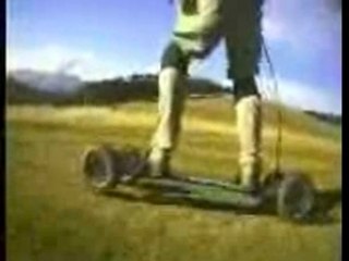 Descente en mountainboard aux Saisies
