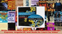 PDF Download  Write Modern Web Apps with the Mean Stack Mongo Express AngularJS and NodeJs Learn by PDF Online