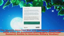 Read  The SpanishAmerican War and Philippine Insurrection 18981902 An Annotated Bibliography EBooks Online