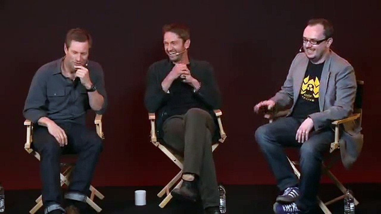 Gerard Butler, Aaron Eckhart Olympus Has Fallen interview