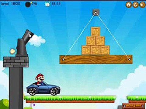 Çocuklar için Yaz Tatili Oyunları Bombing Mario Cars Level 18 Walkthrough