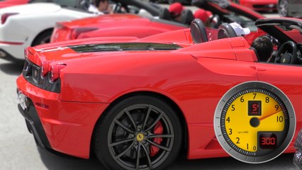 Ferrari Sports car vs Aston Martin Exhaust Battle