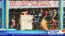 Al menos 25 heridos durante festejos taurinos en el norte de Colombia