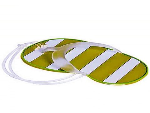 Роскошный и недорогой подарок на все случаи жизни - Бирка-мемо для багажа Полосатый шлепанец в г. Белгород