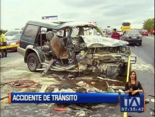5 muertos y cuatro heridos dejó un accidente de tránsito en Guayas
