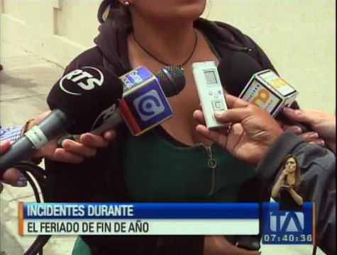 Varios incidentes se registraron en el feriado