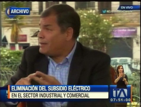 Se anuncia eliminación de subsidio eléctrico al sector industrial y comercial