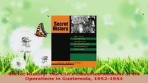 Read  Secret History The CIAs Classified Account of Its Operations in Guatemala 19521954 EBooks Online