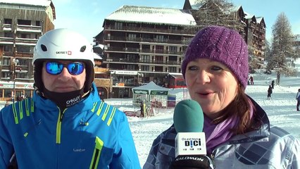 DICI TV - De la belle neige sur le domaine de la Forêt Blanche