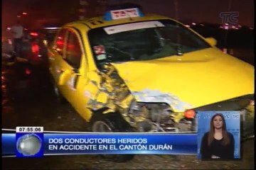 Atrapado intentando huir de un accidente