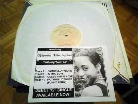 YOLANDA WARRINGTON -IS THIS LOVE(RIP ETCUT)WHITE LABEL RECord