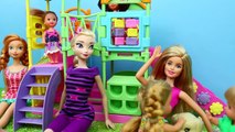 Frozen Kids Get Barbie Potty Training Pup Elsas New Pet Puppy Dog Parody DisneyCarToys