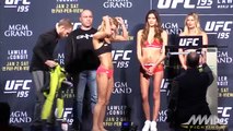 UFC 195 Weigh-In Highlights female
