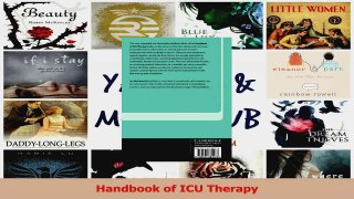 PDF Download  Handbook of ICU Therapy PDF Online