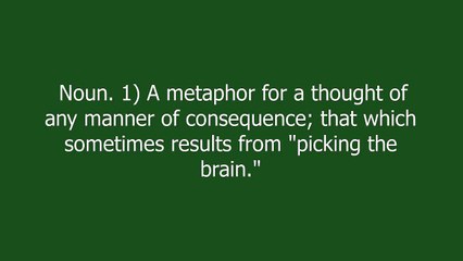 Brain booger meaning and pronunciation