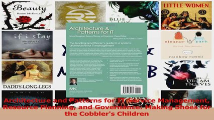 PDF Download  Architecture and Patterns for IT Service Management Resource Planning and Governance PDF Online