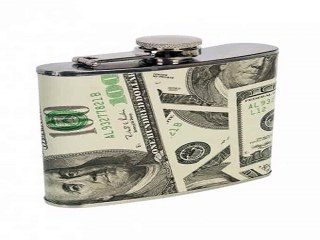 Вот это ВЕЩЬ! подарок на именины - Фляжка для напитков Доллары в г. Пенза