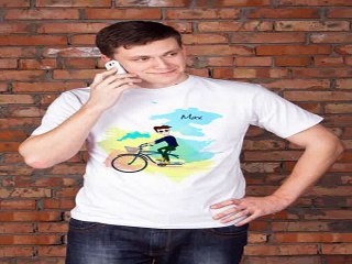 Самый лучший подарок на день рождения - Футболка мужская с вашим текстом Семья на велосипеде в г. Саратов