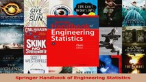 PDF Download  Springer Handbook of Engineering Statistics Read Online