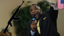 Pastor disarms church gunman  during anti-violence sermon