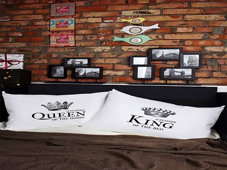 Ура! Долго искал подарок на именины - Наволочки с Вашим текстом King & Queen в г. Сургут