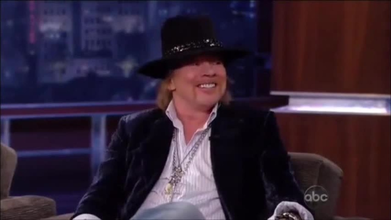 Interview: Axl Rose 10/24/12 Jimmy Kimmel PART 1
