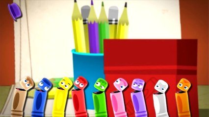 Цвета для детей, развивающее видео. Мультик раскраска Малыши Карандаши: Учим Цвета, Babyfi