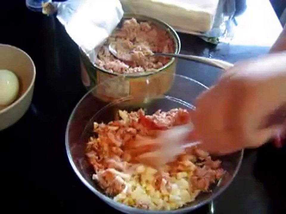Receta fácil. Pastel de atún frio