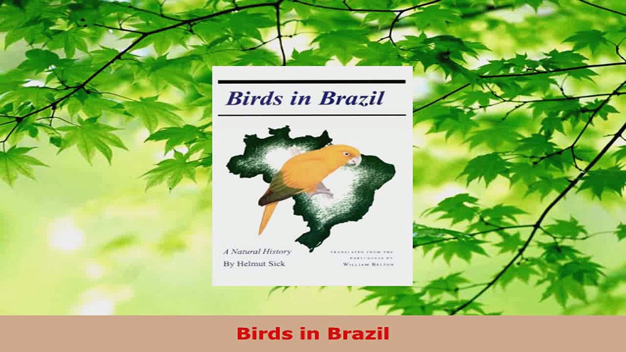 Read  Birds in Brazil Ebook Free
