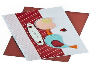 Топ 10! подарок на все случаи жизни - Открытка подарочная Целующиеся птички в г. Рязань